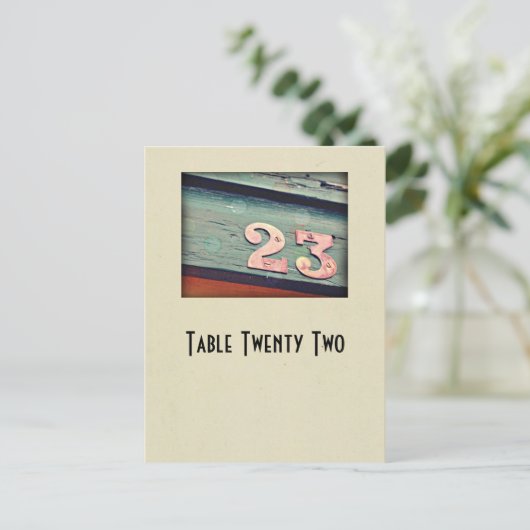 Foto nummer 23-tabelkaart briefkaart (Staand voorkant)