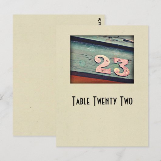 Foto nummer 23-tabelkaart briefkaart (Voorkant / Achterkant)