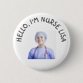 Foto: Nurse I.D. Ronde Button 5,7 Cm (Voorkant)