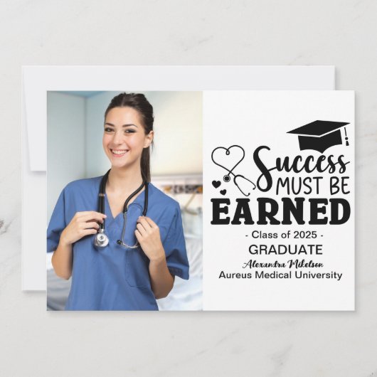 Foto Nursing College Afstuderen Aankondiging (Voorkant)