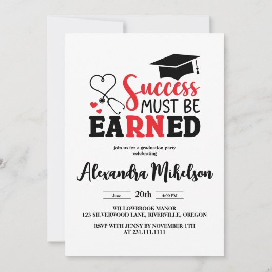 Foto Nursing School Afstuderen Kaart (Voorkant)