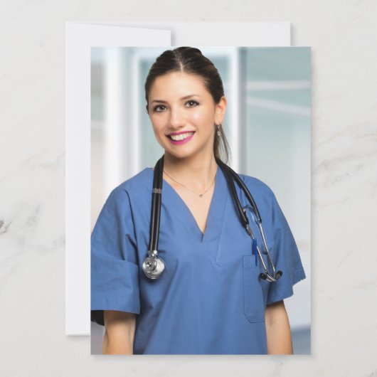 Foto Nursing School Afstuderen Kaart (Achterkant)