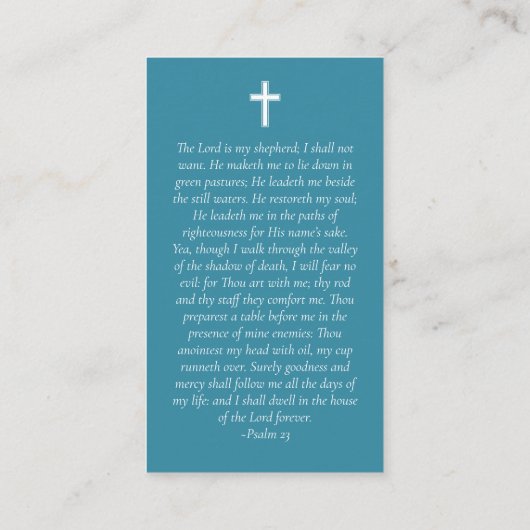 Foto Ocean Beach Memorial Prayer Kaart Contactkaartje (Achterkant)