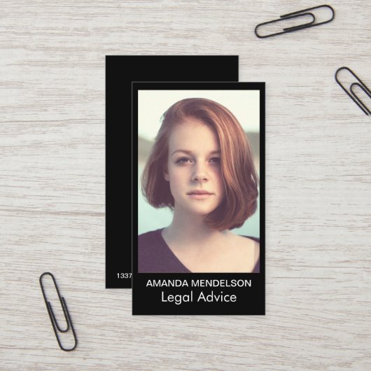 Foto of logo bewerken kleuren visitekaartje (Voorkant / Achterkant in situ)