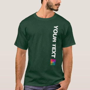 Foto of Logo Mannen Modern Deep Forest Green uploa T-shirt