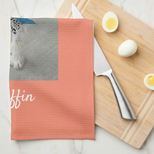 Foto of onderliggend kind: Zalm aanpassen Theedoek (Quarter Fold)