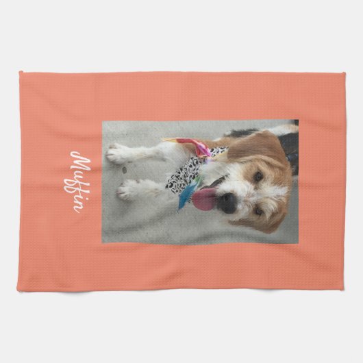 Foto of onderliggend kind: Zalm aanpassen Theedoek (Horizontaal)