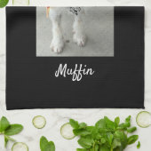 Foto of onderliggend kind, zwart aanpassen theedoek (Gevouwen)