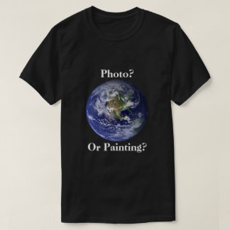 Foto of schilderij? vlakte aarde t-shirt