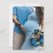 Foto Oh Baby Boy Baby shower Kaart (Achterkant)