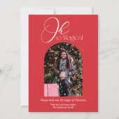 Foto Oh Zo Magische Kerst Feestdagenkaart (Voorkant)