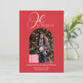 Foto Oh Zo Magische Kerst Feestdagenkaart (Staand voorkant)