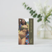 Foto Olive Bikini Barista Double Number Coffee Klantenkaartje (Staand voorkant)