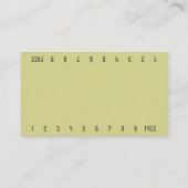 Foto Olive Bikini Barista Double Number Coffee Klantenkaartje (Achterkant)