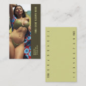 Foto Olive Bikini Barista Double Number Coffee Klantenkaartje (Voorkant / Achterkant)