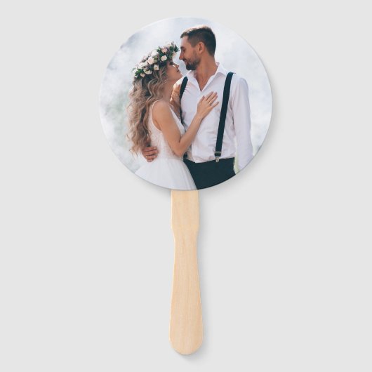 Foto Olive Green Gold Agate Script Wedding Handwaaier (Voorkant)