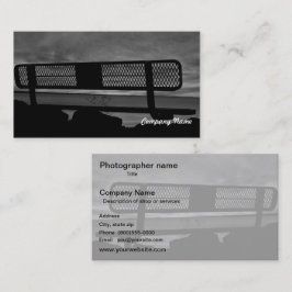 Foto omgekeerd totaal zwart-wit visitekaartje
