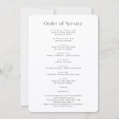Foto-omslag Herdenkingsdienst Funeral Programma (Achterkant)
