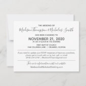 Foto Onbespreek de Datumkaart Horizontaal, Modern Save The Date (Achterkant)
