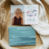 Foto onder de Zee Birthday Invitation Kaart