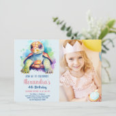 Foto Onder het Zee Ocean Animals Verjaardag Kaart (Staand voorkant)