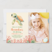 Foto onder het Zee Ocean Birthday Kaart (Voorkant)