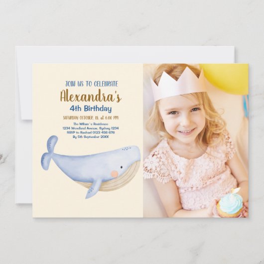 Foto Onder het Zee Verjaardag Kaart (Voorkant)