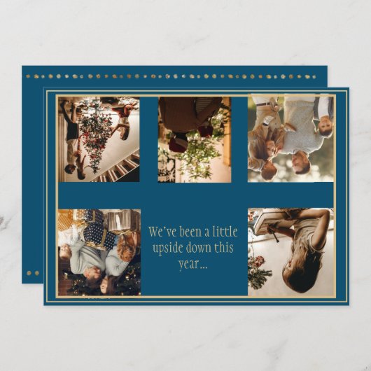 Foto ondersteboven kerstfeestdag Kaart (Voorkant / Achterkant)