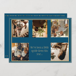 Foto ondersteboven kerstfeestdag Kaart