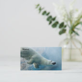 Foto onderwater van een Polair Beer Visitekaartje (Staand voorkant)