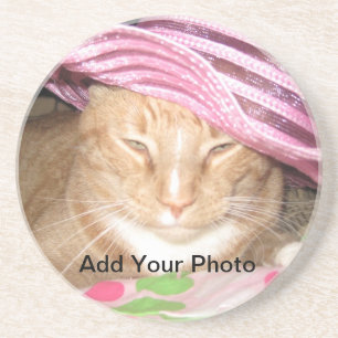 FOTO-ONDERZETTERS! Voeg je eigen afbeelding toe Zandsteen Onderzetter