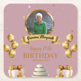 Foto Onderzetters voor 70e Verjaardag