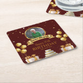 Foto Onderzetters voor 70e Verjaardag (Schuin)