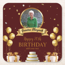 Foto Onderzetters voor 70e Verjaardag