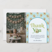 Foto Onederful avocado 1e Verjaardag Dank u Kaart (Voorkant)