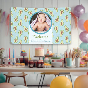 Foto Onederful avocado 1e verjaardagsfeest Spandoek