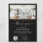 Foto Onroerend goed Open House Script Dank u kaart (Voorkant)