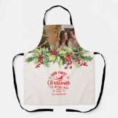Foto Onze Eerste Kerstmis als Mam en Pap Schort (Voorkant)