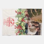 Foto Onze Eerste Kerstmis als Mam en Pap Theedoek (Horizontaal)