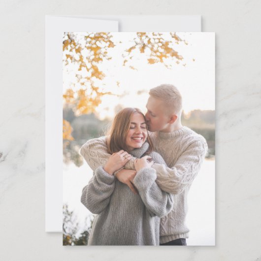 Foto Oosters Wit Magnolia bruiloft uitnodiging (Achterkant)