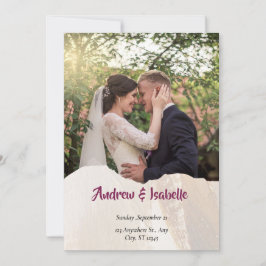 Foto op beide kanten Save the Date-huwelijkskaart Date