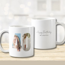 Foto op beker voor 40e verjaardag 