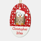 Foto op de achterste kerstkerstkerstbeker Kinder/B Keramisch Ornament (Links)