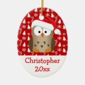 Foto op de achterste kerstkerstkerstbeker Kinder/B Keramisch Ornament (Voorkant)