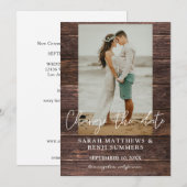 Foto op hout Verander de datum Kaart (Voorkant / Achterkant)