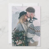 Foto op Houten Rustieke Save the Date Uitnodiging (Achterkant)