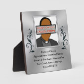 Foto op maat gemaakt, pastor appreciation-geschenk fotoplaat (Voorkant)