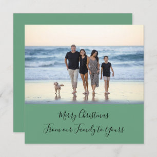 Foto op maat gemaakt voor de kerstdag van de groen kaart