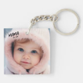 Foto op maat Mama Est Moeder Sleutelhanger (Achterkant)