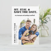 Foto op maat Mijn mensen gaan trouwen Save The Date (Staand voorkant)